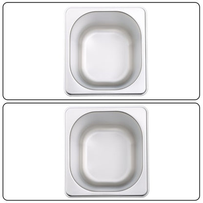 Solid Spare 6 Pack 6 Inch Deep Thickened 1/6 Size Stainless Steel Steam Table Pans
