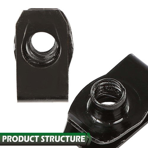 Solid Spare New 5/16-18 x 7/8" x 3/4" Washer 1/2" Hex Head Fender Bolts & U Nuts Body Kit