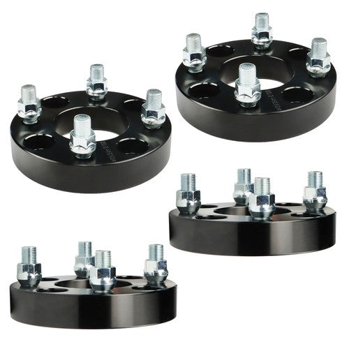 Solid Spare 4× 1" 4x4 Wheel Spacers 62mm Hub Bore 1/2x20 Studs For EZGO Club Car Golf Cart