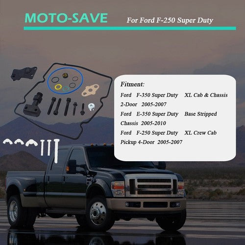 Solid Spare Updated High Pressure Diesel Oil Pump O-Ring Kit for 05-07 Ford F250 Super Duty