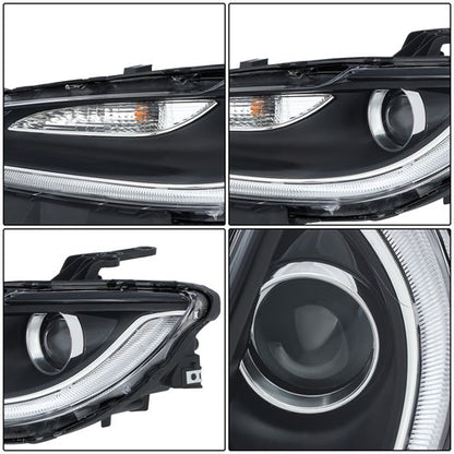 Solid Spare Left Side Headlamp For Chrysler 200 2015 2016 2017 Front Headlight W/LED DRL LH