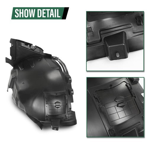 Solid Spare Fender Liner For 12-15 Mercedes ML350 16-18 GLE350 17-19 GLE43 AMG Front Right