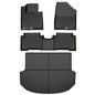 Solid Spare Fit For 2013-2018 Hyundai Santa Fe All Weather TPE Floor Mats+Cargo Liner