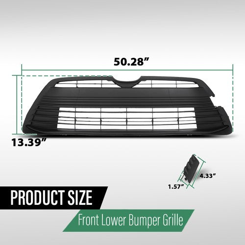 Solid Spare Fit For 2023-2024 Toyota Corolla LE Base XLE Front Bumper Lower Grille Assembly