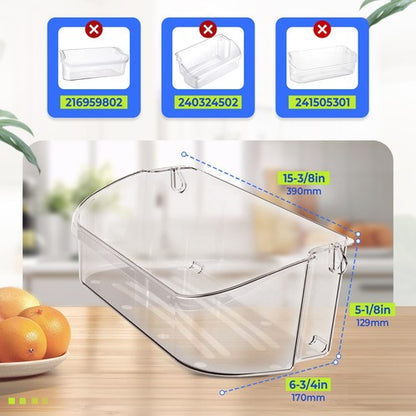Solid Spare 2 Pack Refrigerator Top Door Bin Shelf For Frigidaire 240356402 AP2549958