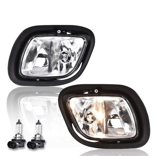 Solid Spare Bumper Fog Lights Driving Lamps W/ Bulbs Fit For 2008-2017 Freightliner Cascadia