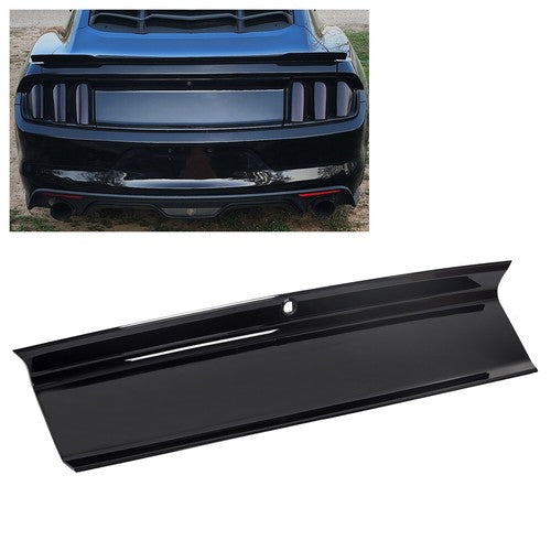 Solid Spare FOR 2015-2023 FORD MUSTANG GT REAL GLOSSY BLACK TRUNK PANEL DECKLID TRIM COVER