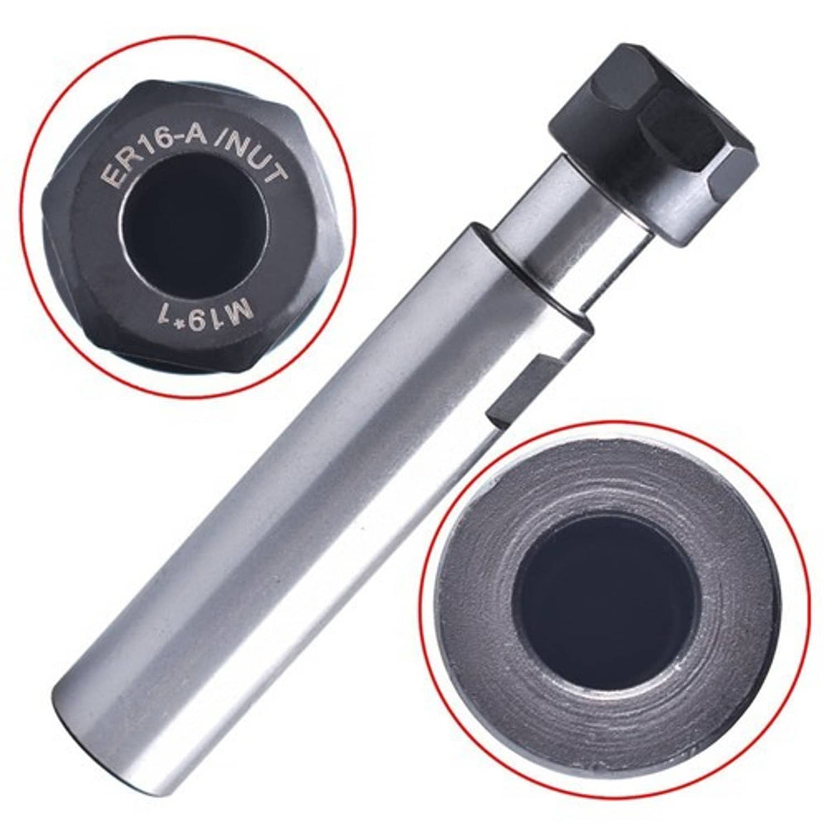 Solid Spare For CNC Milling Lathe ER16A 100L C1" Straight Shank Collet Chuck Toolholder