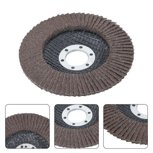 Solid Spare 10 pcs 4-1/2" Flap Sanding Disc 40 Grit 4.5 Grinding Wheels for Angle Grinder