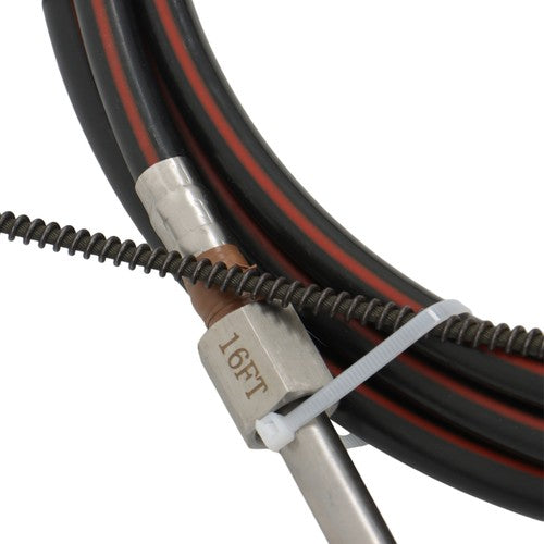 Solid Spare 16Ft Boat Rotary Steering System Outboard Kit SS13716 for Waterborne Vehicles