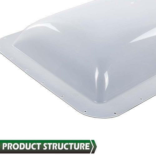 Solid Spare 17.8" X 25.8" RV Camper Skylight Exterior Cover w/ Installation Accessories