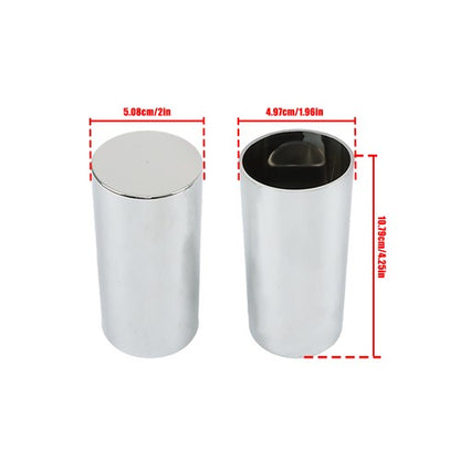 Solid Spare 33mm Chrome Plastic Cylinder Lug Nut Covers Caps Thread on for Semi Truck 20PCS