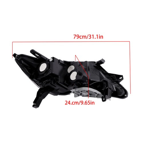Solid Spare Headlights Assembly Set For Nissan Pathfinder 2017-2020 Halogen W/LED DRL Pair
