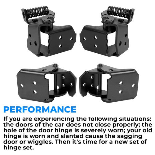 Solid Spare 4pc Door Hinges For 78-88 G-body Malibu Regal El Camino Oldsmobile Monte Carlo