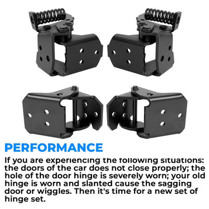 Solid Spare 4pc Door Hinges For 78-88 G-body Malibu Regal El Camino Oldsmobile Monte Carlo