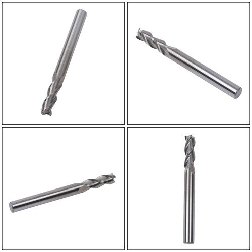Solid Spare For Aluminum 10 Pcs 1/4" Alu-Power 3 Flute Regular Length Carbide End Mill New