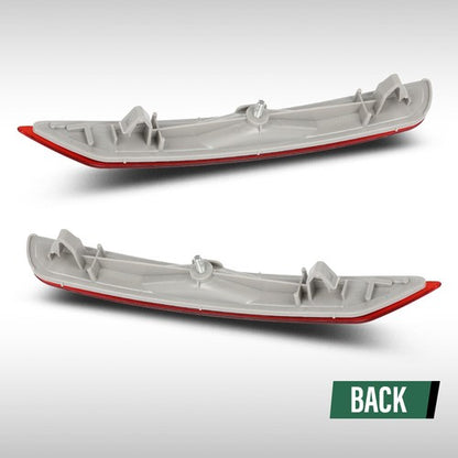 Solid Spare Rear Bumper Reflector Light Left+Right Red Fit For 2009-2018 Subaru Forester