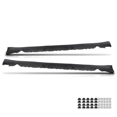 Solid Spare Fit For 2017-2022 Tesla Model 3 Door Side Skirt Molding Rocker Lower Cover PAIR