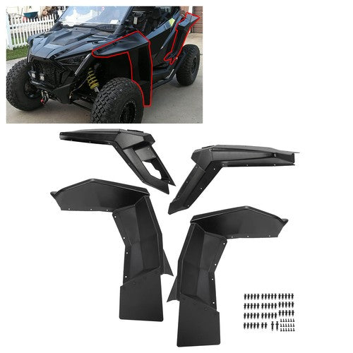 Solid Spare For Polaris RZR Pro XP/Pro R/Turbo R 2020-2024 21 22 Full Coverage Fender Flares
