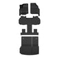 Solid Spare TPE Floor Mats Fit For 24-26 Chevy Traverse 7 Seats Cargo Liner w/Backrest Mat