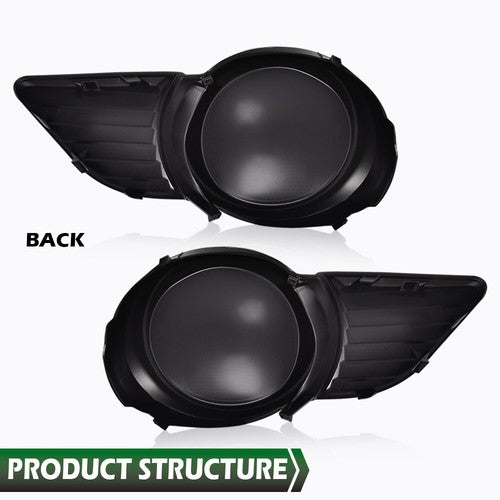 Solid Spare 2pcs Fog Light Covers Driver & Passenger Side Fit For 11-17 Toyota Sienna