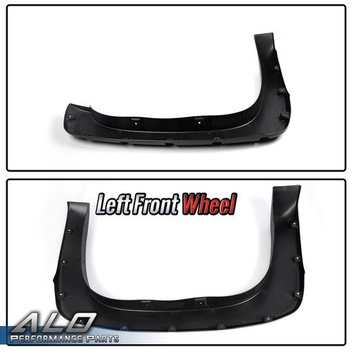 Solid Spare 4pcs Pocket Rivet Bolt On Fender Flares Fit For 99-06 Chevy Silverado GMC Sierra