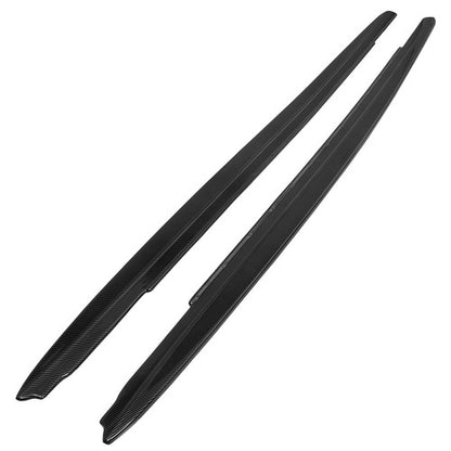 Solid Spare Carbon Fiber Color Side Skirts Extension For BMW 5 Series G30 G31 F90 M5 2017+