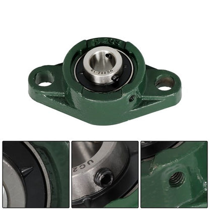 Solid Spare UCFL202-10 Solid Base Pillow Block Flange Bearing 5/8" Bore 2 Bolt (6 PCS)