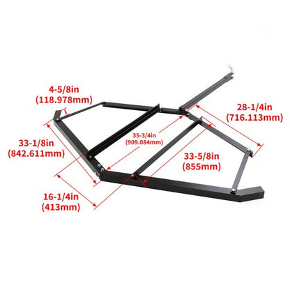 Solid Spare Tow Behind Drag Harrow for ATV UTV And Garden Lawn Tractor with 72" Width