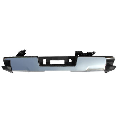 Solid Spare For Silverado 1500 GMC Sierra 1500 2014-2018 Rear Step Bumper Assembly Chrome