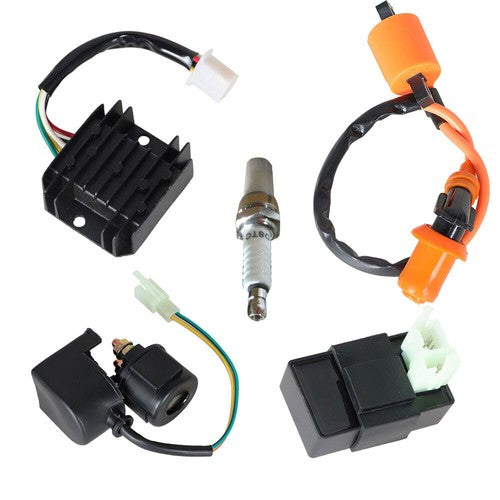 Solid Spare ATV Racing Ignition Coil CDI Regulator Rectifier Relay For 150cc 200cc 250cc