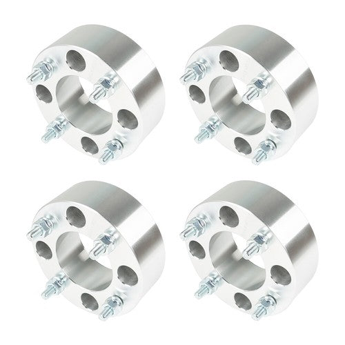 Solid Spare Wheel Spacers For Honda 4x110 2" 74mm Hub Bore M10x1.25 Studs 4Pcs Silver