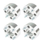 Solid Spare Wheel Spacers For Honda 4x110 2" 74mm Hub Bore M10x1.25 Studs 4Pcs Silver