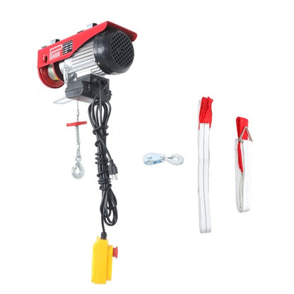 Solid Spare 1320lbs Mini Electric Hoist 14ft Wired Remote Control 1150W 20-40ft Height 110V