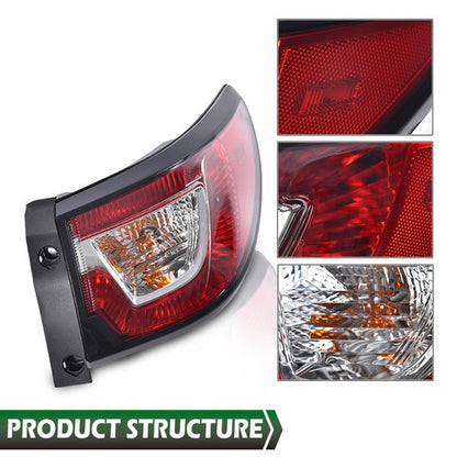 Solid Spare Tail Light Fit For 2013-2017 Chevrolet Traverse Passenger Side Outer With Bulb