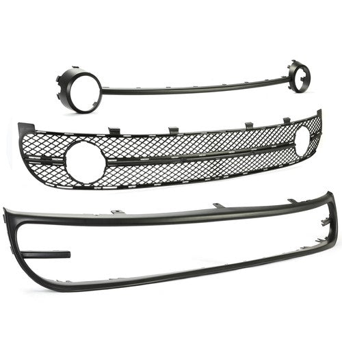 Solid Spare Bumper Kit For 01-2005 Beetle Front Valance & Grille Assembly & Bumper Trim 3PC