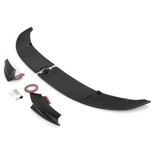 Solid Spare Front Bumper Lip Spoiler Splitter For 11-16 BMW F10 5 Series M Sport Gloss Black