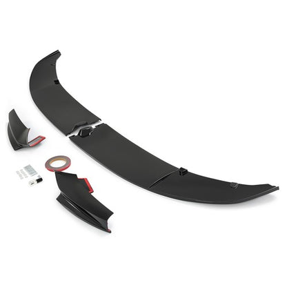 Solid Spare Front Bumper Lip Spoiler Splitter For 11-16 BMW F10 5 Series M Sport Gloss Black