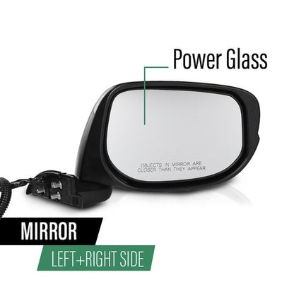 Solid Spare Manual Folding Power Mirror Driver & Passenger Side Fit For 2009-2014 Honda Fit