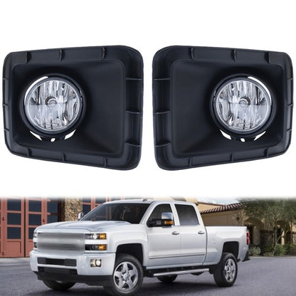 For 2015-2018 Silverado 2500HD 3500 22978632 22978631 Pair Fog Lamp Bezel