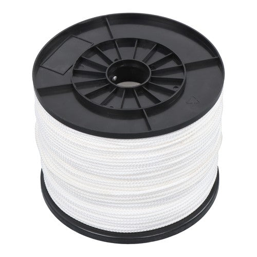 Solid Spare 1/8" x 1000' Hollow Braid Polypro Rope Tensile Strength 350 Pounds White