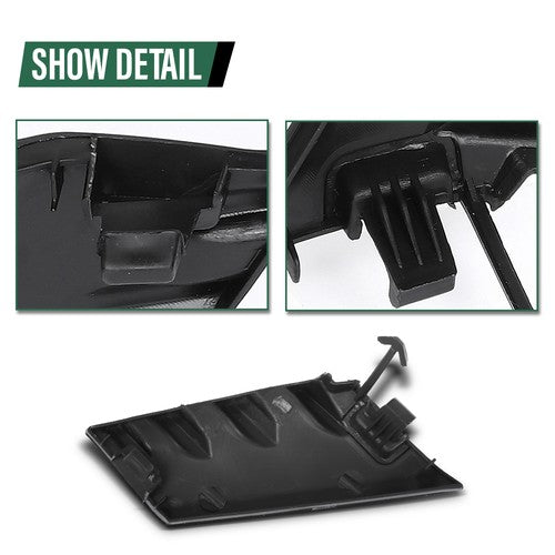 Solid Spare Front Bumper Tow Eye Hook Cover Cap Fit For 2023-2025 Toyota Corolla LE 1.8L