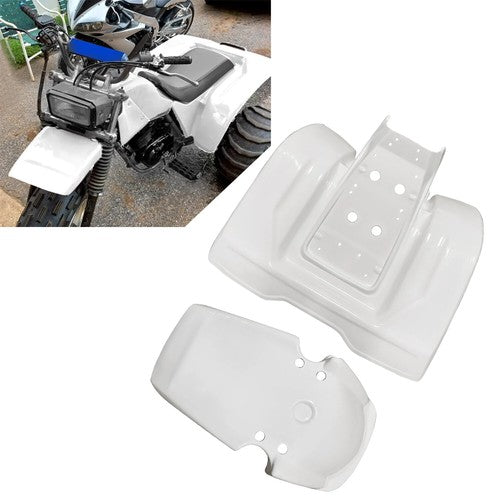 Solid Spare ABS Plastic White Front + Rear Fender For 1983 1984 1985 Honda ATC200X 3-Wheeler