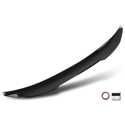 Solid Spare Fits 2021+ BMW G22 430i M440i & G82 M4 Glossy Black PSM Style Trunk Spoiler Wing