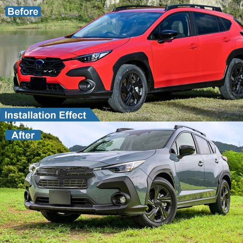Front Bumper Upper Grille Matte Black Replacement For 2024 2025 Subaru Crosstrek