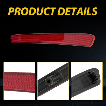 2pcs Rear Bumper Reflector Reflex Red For 2020 2021 2022 Toyota Corolla L LE SE