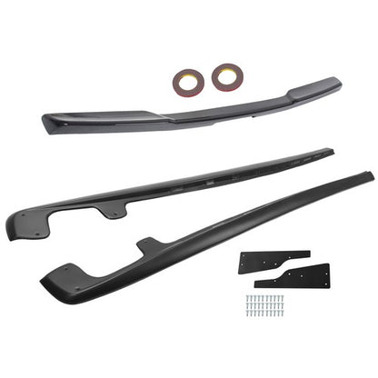 Solid Spare For 2005-2013 Corvette C6 Base ZR1 Style Side Skirts & Rear Trunk Wing Spoiler