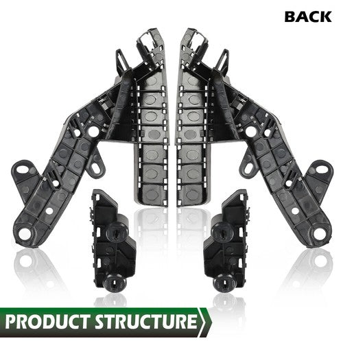 Solid Spare Fit For 2013-2015 Nissan Altima Front Bumper Bracket Retainer Mount Support 4pcs
