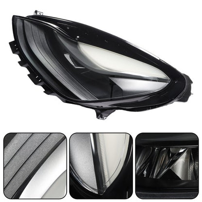 Solid Spare LED Headlight Assembly Left/Driver Side Fit For Tesla Model 3 Y 2021 2022 2023