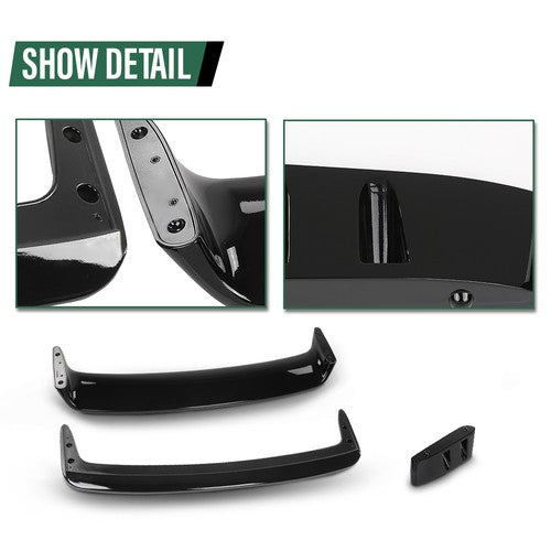 Solid Spare Gloss Black Rear Trunk Spoiler Wing LTW GT Style For 92-98 BMW 3 Series E36 M3